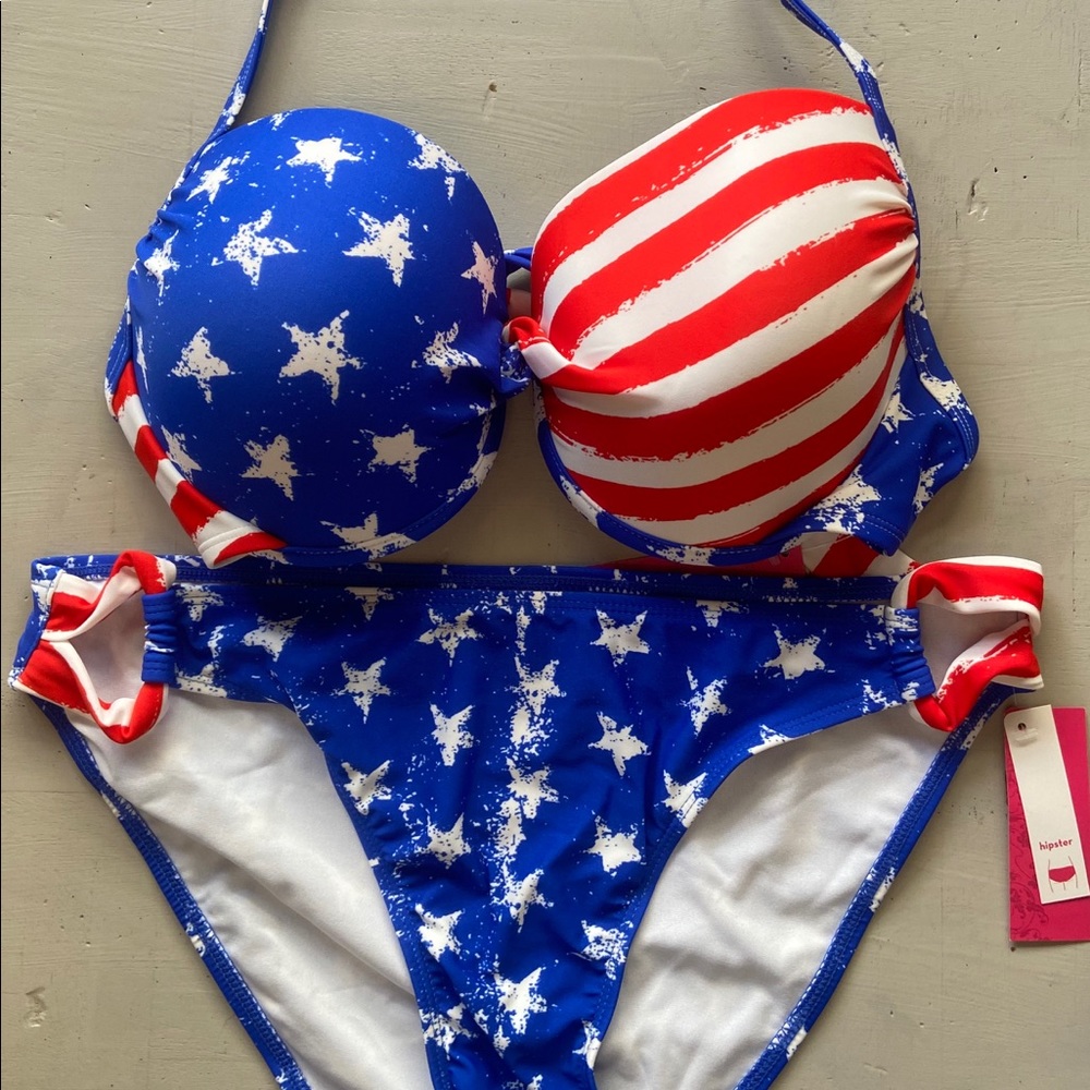 Stars & Stripes Bikini, Ladies XL 12-14 + D/DD NWT